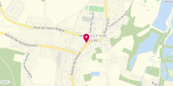 Plan de Bella Pizza, 12 Route de Dreux, 27810 Marcilly-sur-Eure