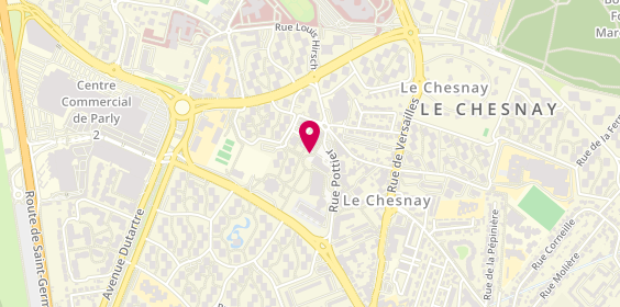 Plan de Livin' Café, 15 Rue Pottier, 78150 Le Chesnay-Rocquencourt