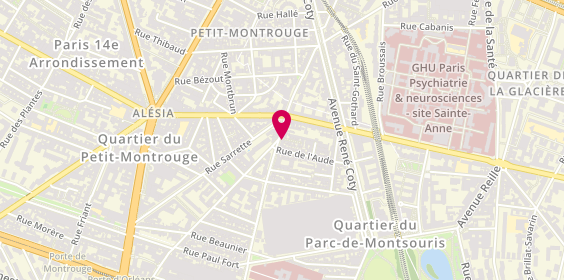 Plan de Restaurant Pizzeria Berry, 87 Rue Tombe Issoire, 75014 Paris