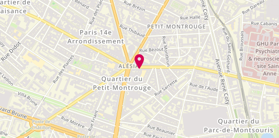 Plan de La Fabuica, 81 Rue d'Alésia, 75014 Paris
