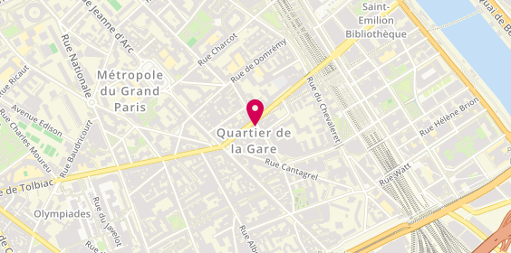 Plan de Pizza Hut, 33 Rue de Tolbiac, 75013 Paris