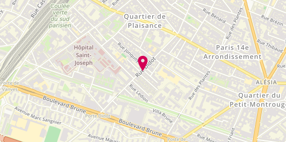 Plan de Domino's Pizza, 97 Rue Didot, 75014 Paris
