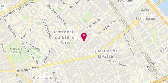 Plan de L'Atelier, 4 Rue Jeanne d'Arc, 75013 Paris