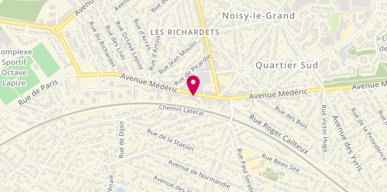 Plan de Le Rialto, 80 avenue Médéric, 93160 Noisy-le-Grand