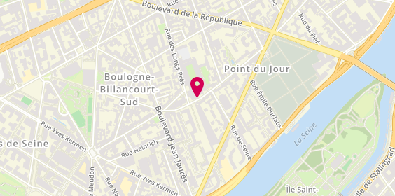 Plan de Peppe Pizzeria Boulogne, 104 Rue du Point du Jour, 92100 Boulogne-Billancourt