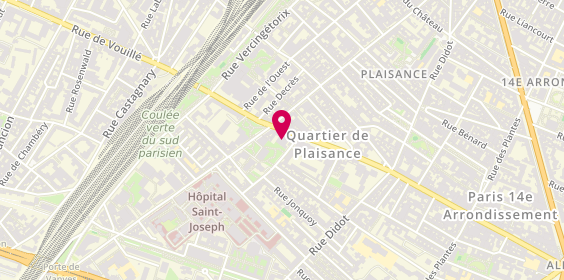 Plan de Café Plaisance, 203 Rue d'Alésia, 75014 Paris