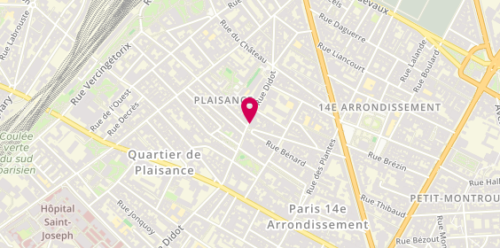 Plan de L'Imprévu, 35 Rue Didot, 75014 Paris