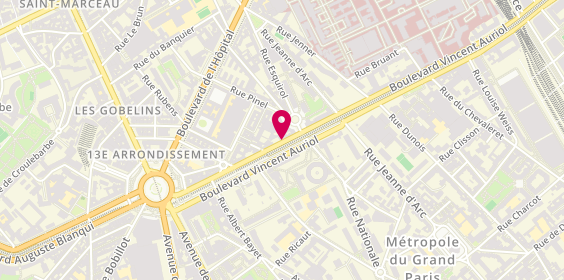 Plan de Greenpizz, 136 Boulevard Vincent Auriol, 75013 Paris