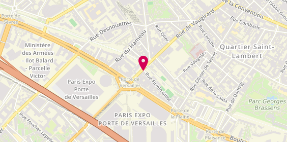 Plan de La Parigina, 401 Rue de Vaugirard, 75015 Paris