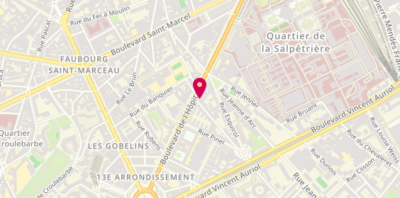 Plan de L'Oraziano, 123 Boulevard de l'Hôpital, 75013 Paris