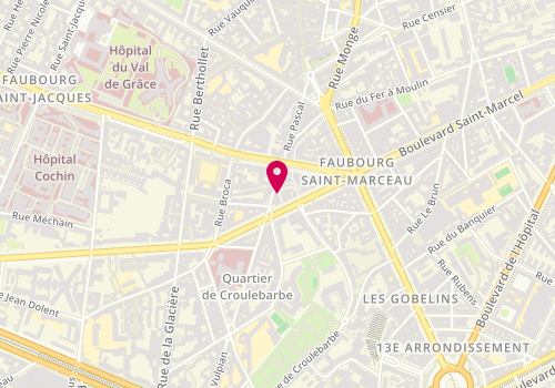 Plan de Pizzeria le Pascal, 39 Rue Pascal, 75013 Paris