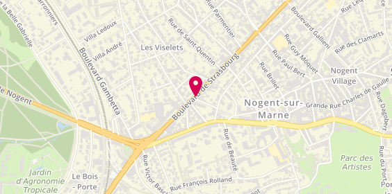 Plan de Top Pizza, 18 Ter Boulevard de Strasbourg, 94130 Nogent-sur-Marne
