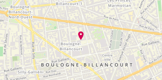 Plan de Pizza Del Arte, 9 Rue Auguste Perret, 92100 Boulogne-Billancourt