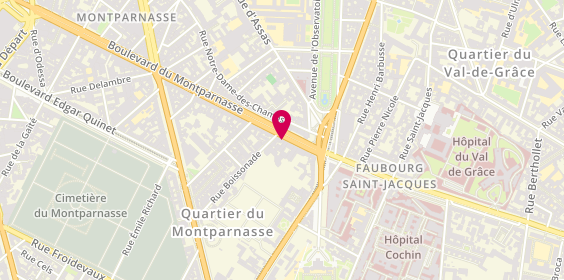 Plan de Vulive A Pizza, 162 Boulevard du Montparnasse, 75014 Paris