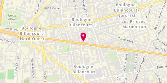 Plan de Malias Pizza, 96 Route de la Reine, 92100 Boulogne-Billancourt