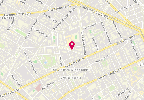 Plan de Pizza de Vinci, 85 Rue Mademoiselle, 75015 Paris