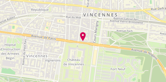 Plan de L'Escale du Château, 12 avenue de Paris, 94300 Vincennes