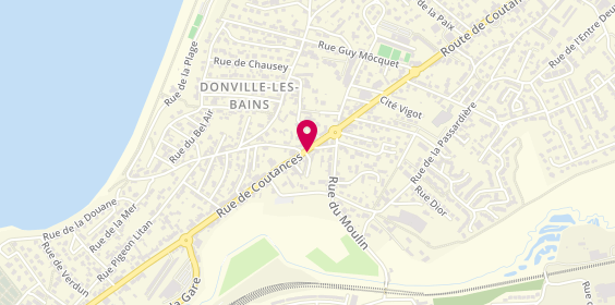 Plan de L'Atelier Pizza, 104 Route de Coutances, 50350 Donville-les-Bains