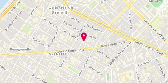 Plan de Fratelli Castellano, 43 Rue Fondary, 75015 Paris