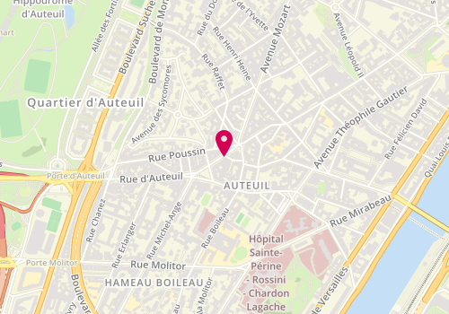 Plan de Le Petit Marguery, 81 Rue Jean de la Fontaine, 75016 Paris