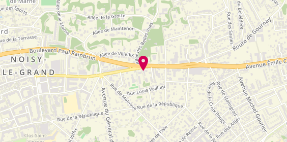 Plan de Pizza Service, 66 avenue Emile Cossonneau, 93160 Noisy-le-Grand