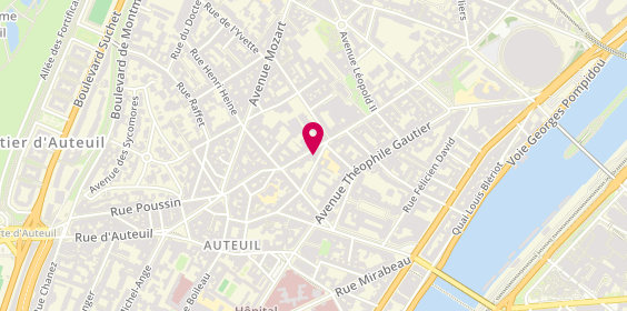 Plan de Pizza Hut, 45 Rue Jean de la Fontaine, 75016 Paris