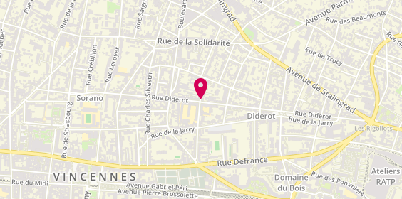Plan de La Conca d'Oro, 121 Rue Diderot, 94300 Vincennes
