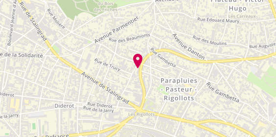 Plan de Allo Pizza Rapido, 55 avenue de la République, 94120 Fontenay-sous-Bois