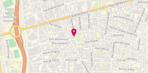 Plan de Pizza Montreuil l'ANNEXE, 50 Bis Rue Robespierre, 93100 Montreuil