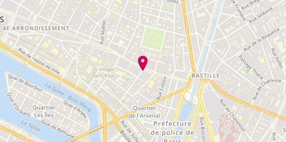 Plan de La Cerise Sur la Pizza, 43 Rue Saint-Antoine, 75004 Paris