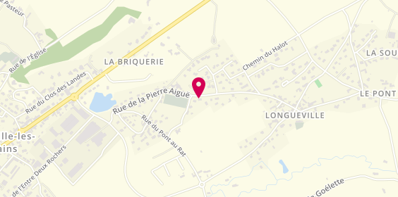Plan de Pizza le Vésuve, 14 Rue de la Pierre Aiguë, 50350 Donville-les-Bains