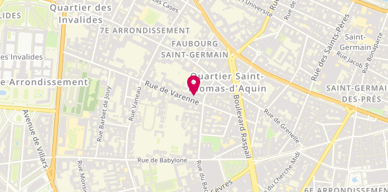 Plan de Al Dente, 38 Rue de Varenne, 75007 Paris