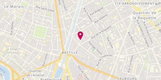 Plan de Ammazzza, 5 Rue Saint Sabin, 75011 Paris