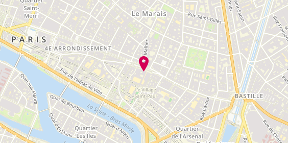 Plan de Pizza momo, 105 Rue Saint-Antoine, 75004 Paris