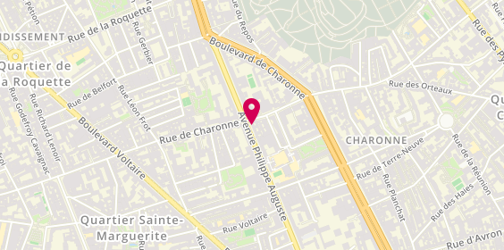 Plan de Délice Pizza, 94 avenue Philippe Auguste, 75011 Paris