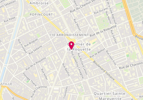 Plan de Pizza 3 Crepe, 50 Rue Godefroy Cavaignac, 75011 Paris