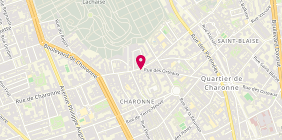 Plan de Del Totorino la pizza au feu de bois, 36 Rue de Bagnolet, 75020 Paris