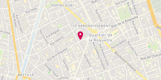 Plan de Les Artistes Gourmands, 83 Rue de la Roquette, 75011 Paris