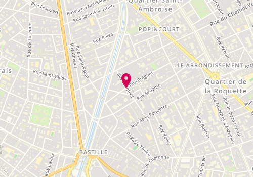 Plan de Veritable, 16 rue Bréguet, 75011 Paris