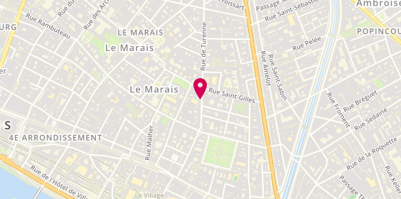 Plan de Le Four du Marais, 45 Rue de Turenne, 75003 Paris