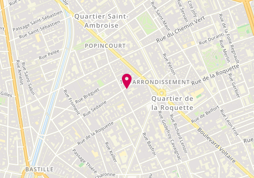 Plan de Sedaine Eleven, 64 Rue Sedaine, 75011 Paris