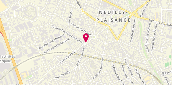 Plan de Maestro Pizza, 45 Ter Rue Pasteur, 93360 Neuilly-Plaisance