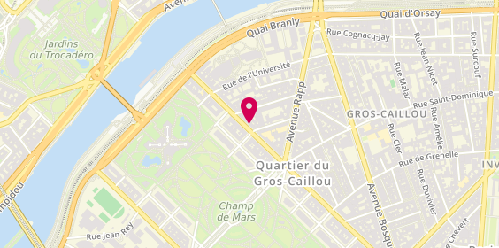 Plan de La Piccolina, 31 avenue de la Bourdonnais, 75007 Paris