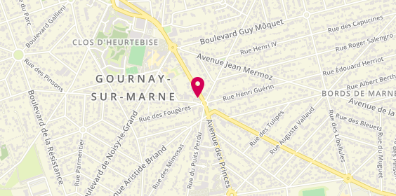 Plan de Pizza Anahit, 34 avenue de Champs, 93460 Gournay-sur-Marne