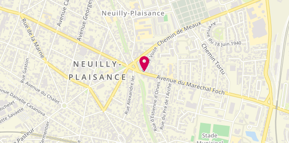 Plan de Pizza Saint Georges, 75 avenue du Maréchal Foch, 93360 Neuilly-Plaisance