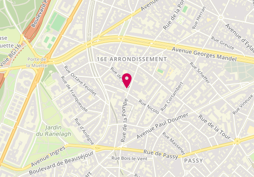 Plan de Ciro, 43 Rue de la Pompe, 75116 Paris