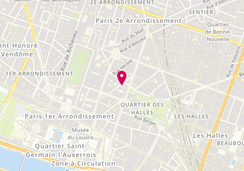 Plan de Pizzeria Valentino, 26 Rue du Bouloi, 75001 Paris