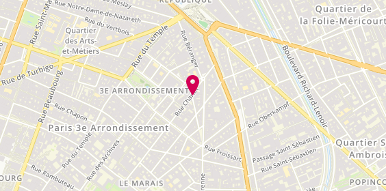 Plan de La Briciola, 64 Rue Charlot (Angle 14 Rue de Normandie), 75003 Paris