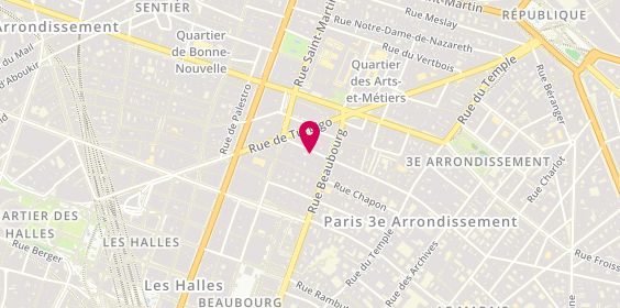 Plan de Terra Pizzeria, 67 Rue des Gravilliers, 75003 Paris