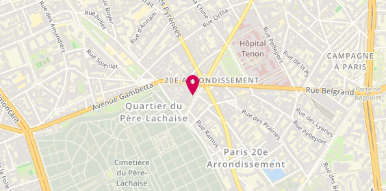 Plan de Pizza Clip, 13 Bis avenue du Père Lachaise, 75020 Paris